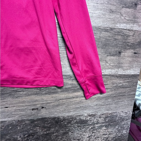 Puma Fushia Dark Pink Long Sleeve T-Shirt with Back Lace Detail - Picture 6 of 10